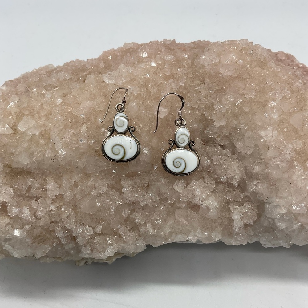 Sterling Silver Shell Earrings